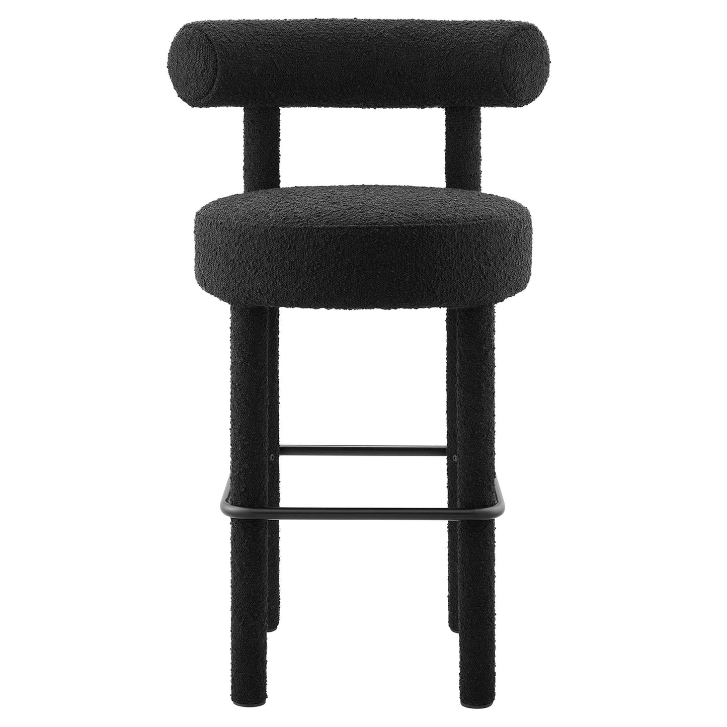 Toulouse Boucle Fabric Bar Stool Set of 2