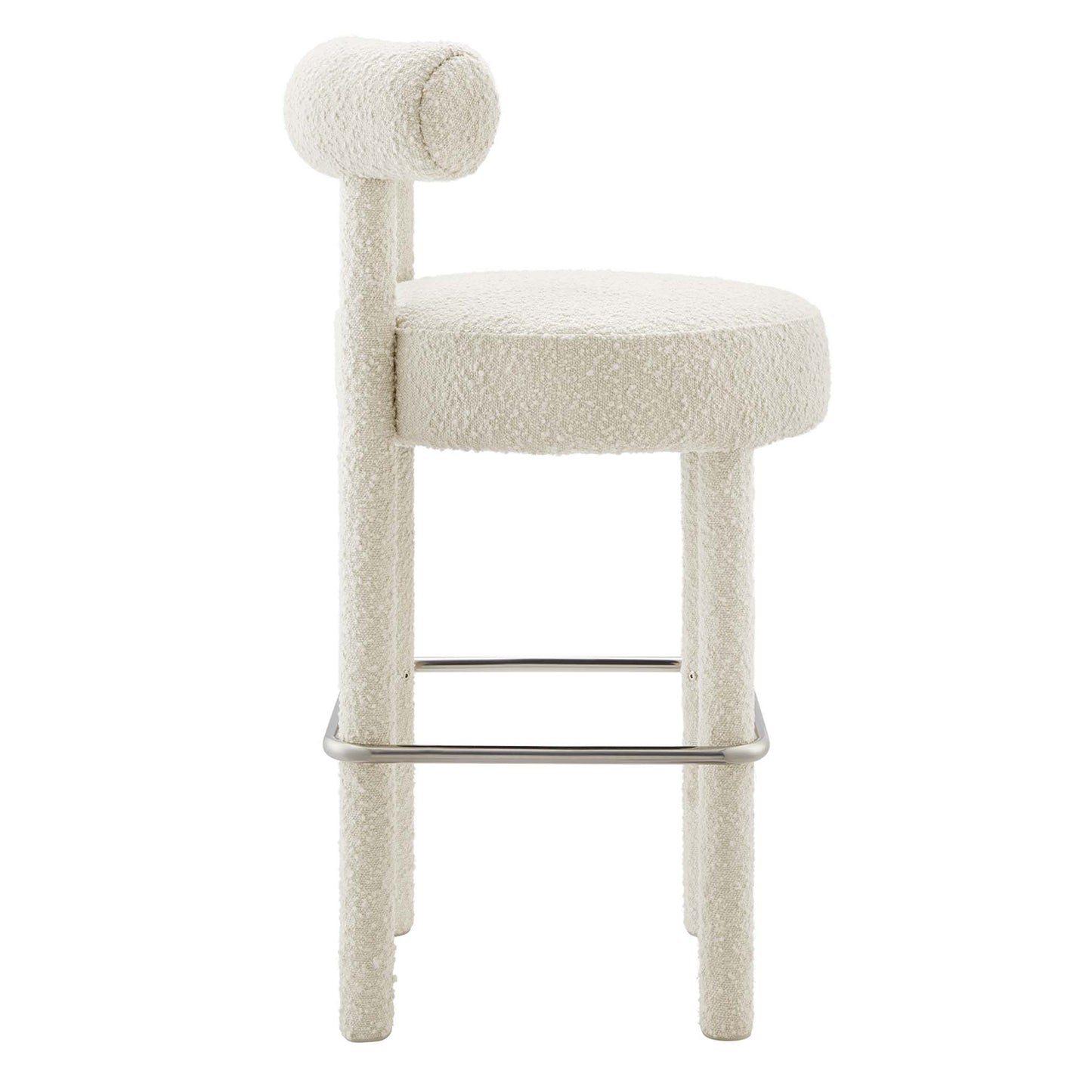 Toulouse Boucle Fabric Bar Stool Set of 2