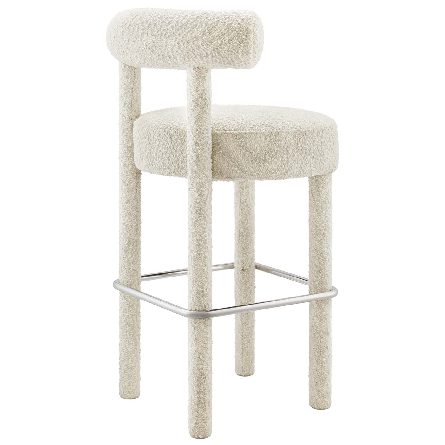 Toulouse Boucle Fabric Bar Stool Set of 2