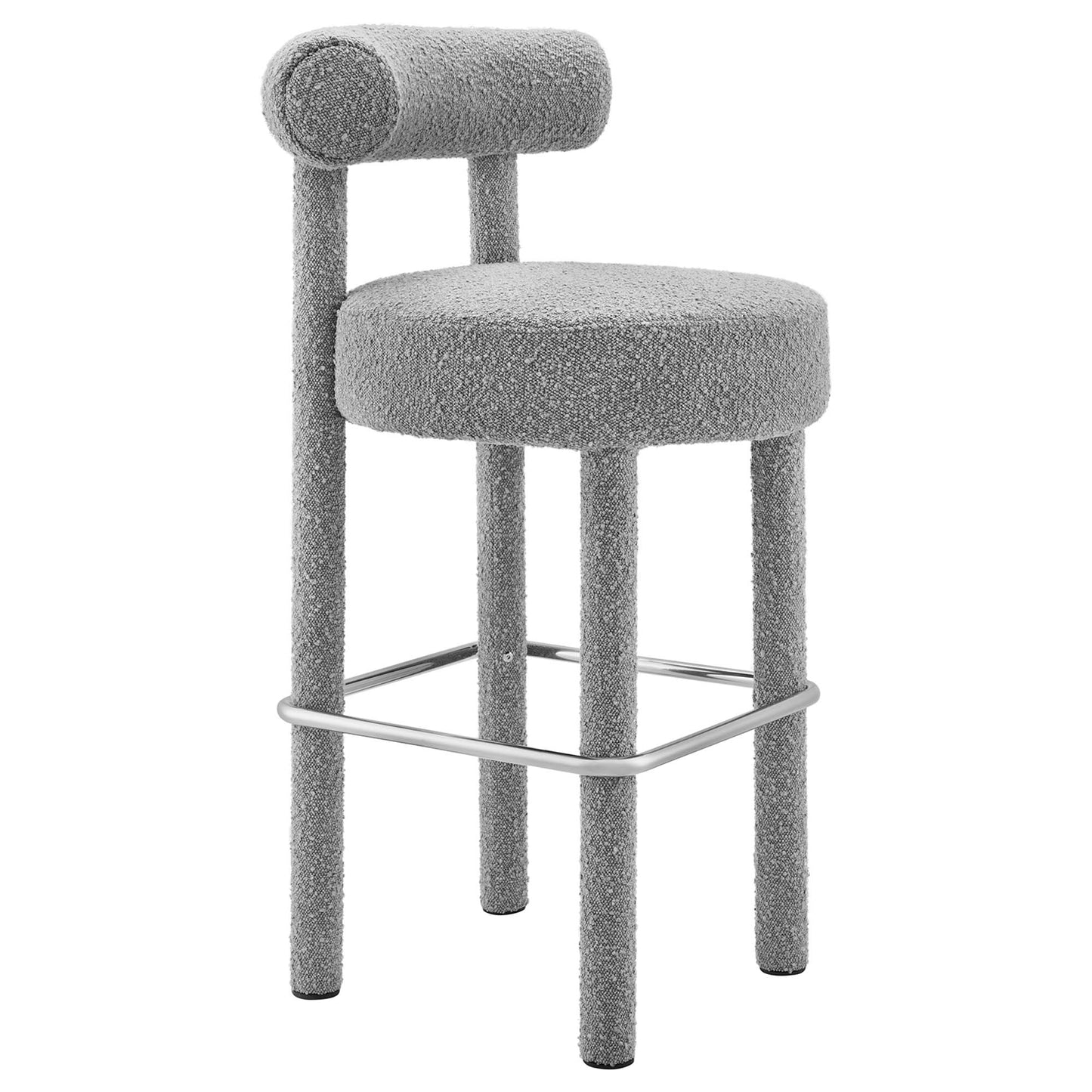 Toulouse Boucle Fabric Bar Stool Set of 2