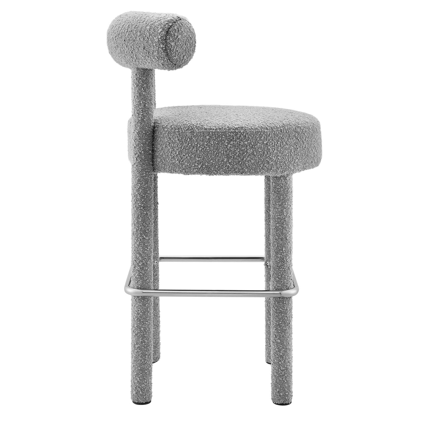 Toulouse Boucle Fabric Bar Stool Set of 2