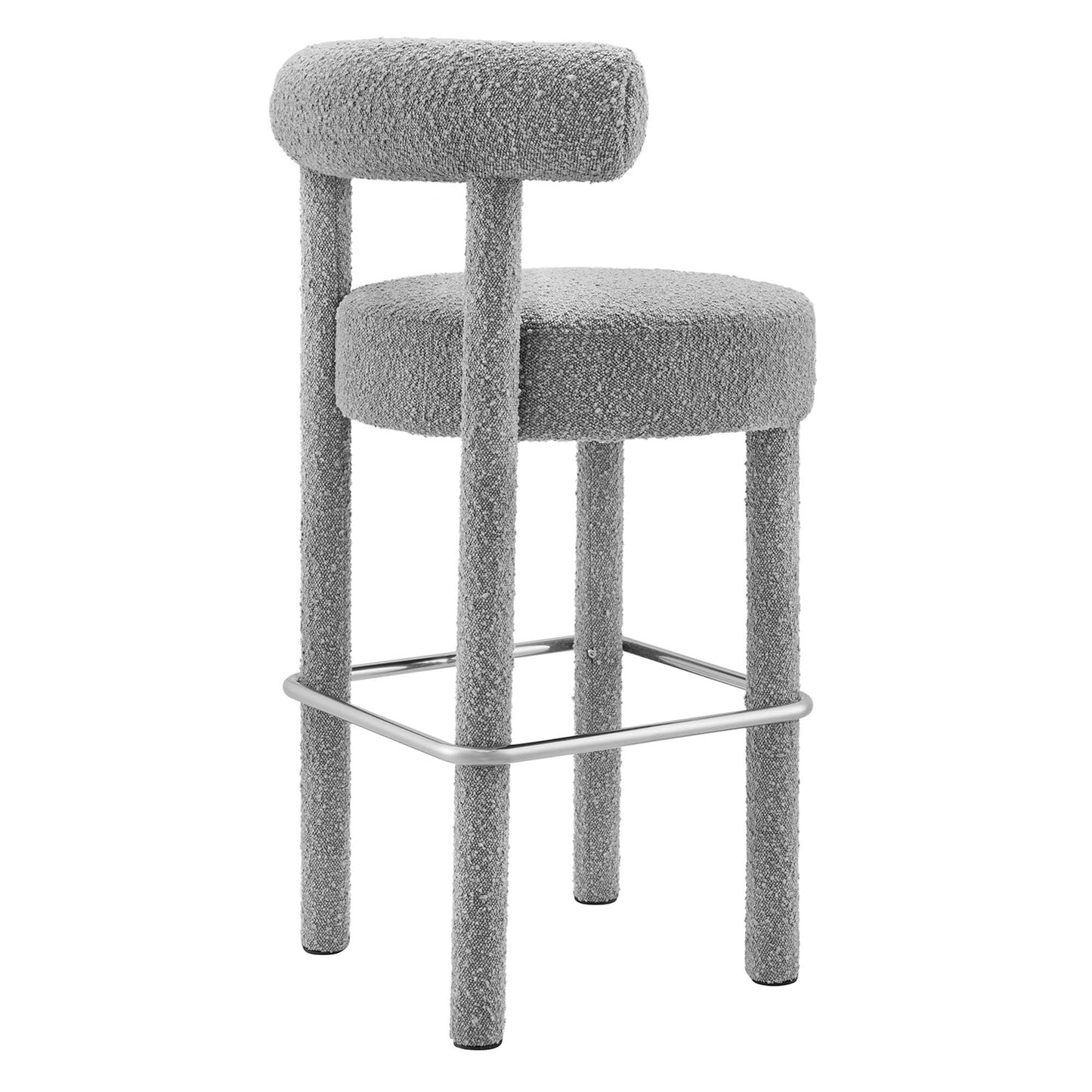 Toulouse Boucle Fabric Bar Stool Set of 2