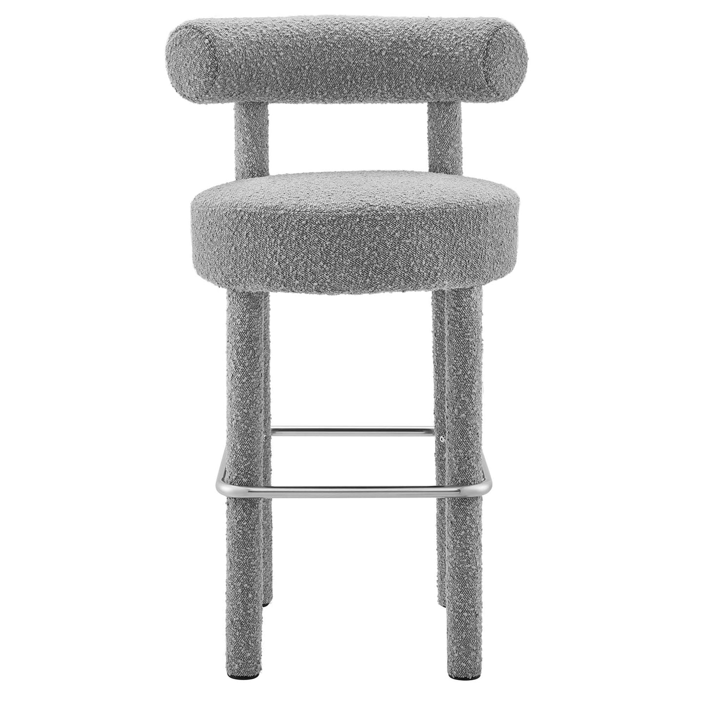 Toulouse Boucle Fabric Bar Stool Set of 2