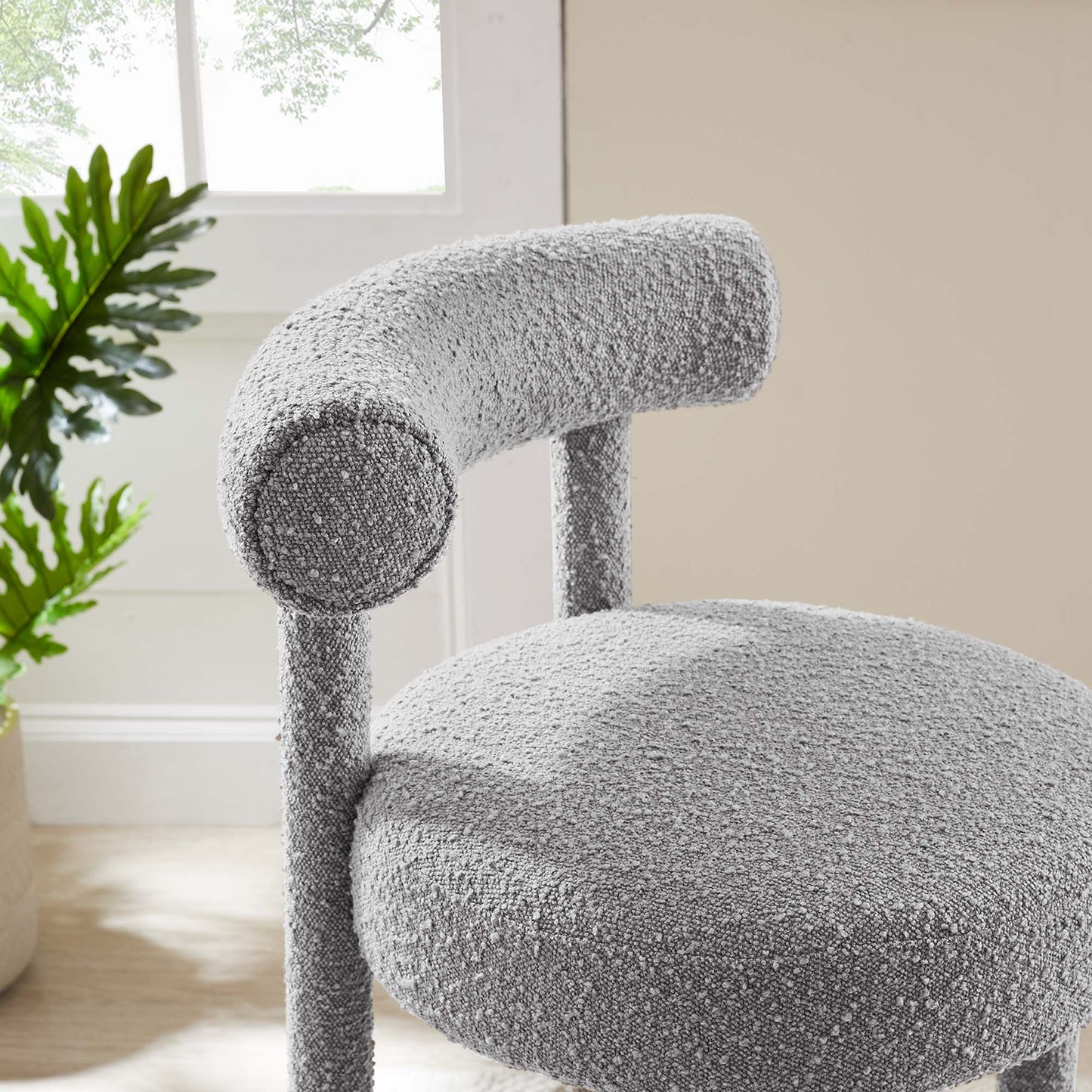 Toulouse Boucle Fabric Bar Stool Set of 2