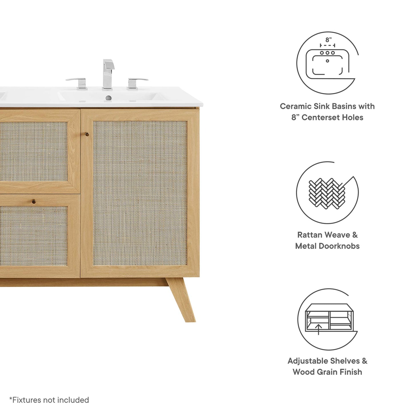 Soma 48” Double Sink Bathroom Vanity