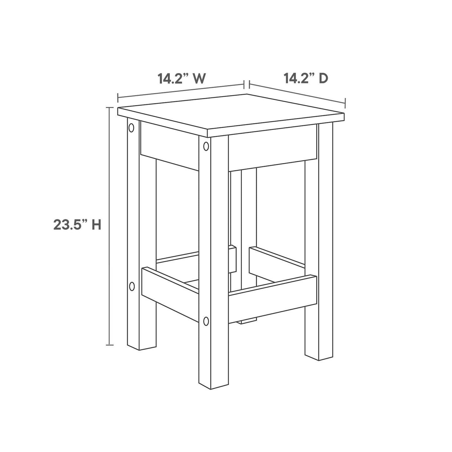 Meadowbrook 3-Piece Kitchen Island and Stool Set