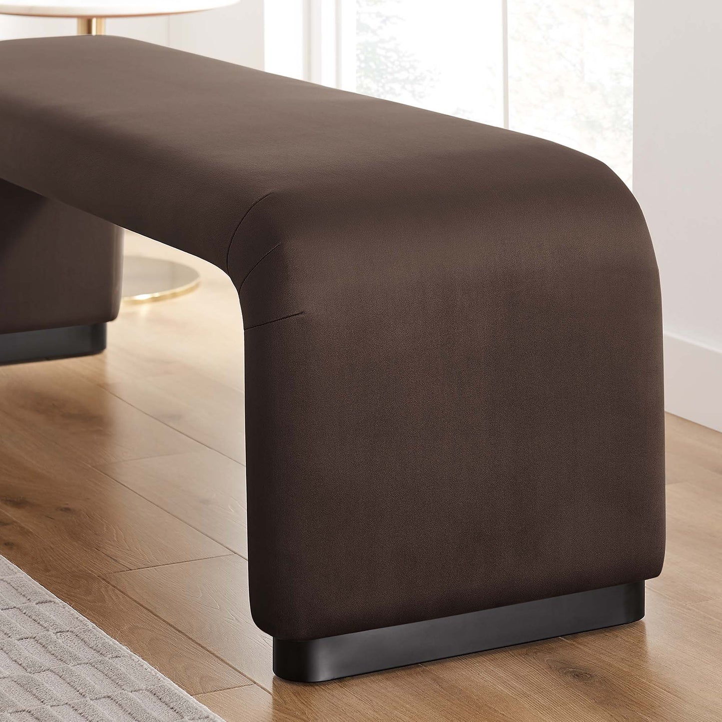 Koda Performance Velvet Waterfall Long Bench