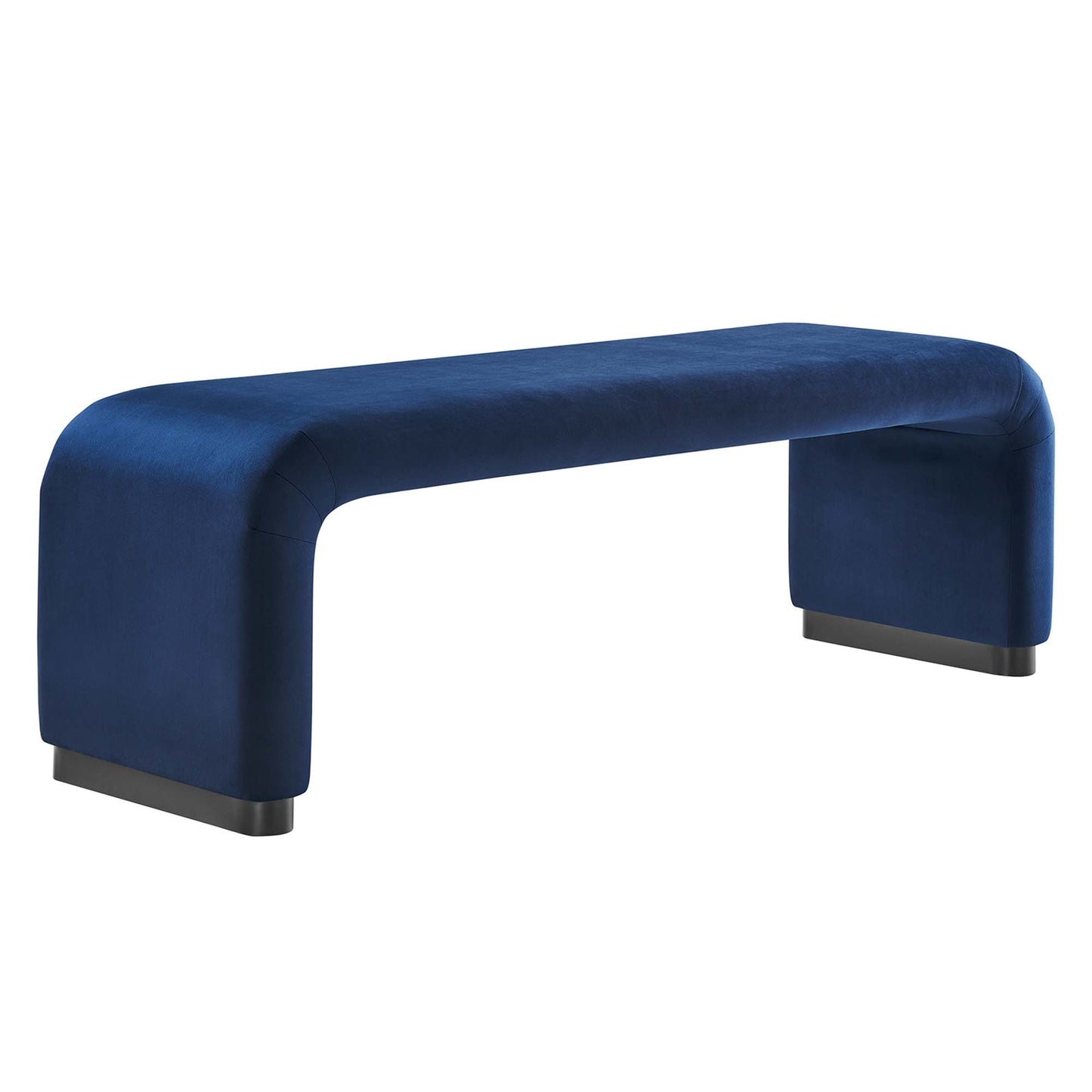 Koda Performance Velvet Waterfall Long Bench