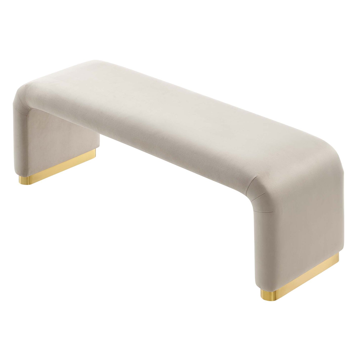 Koda Performance Velvet Waterfall Long Bench