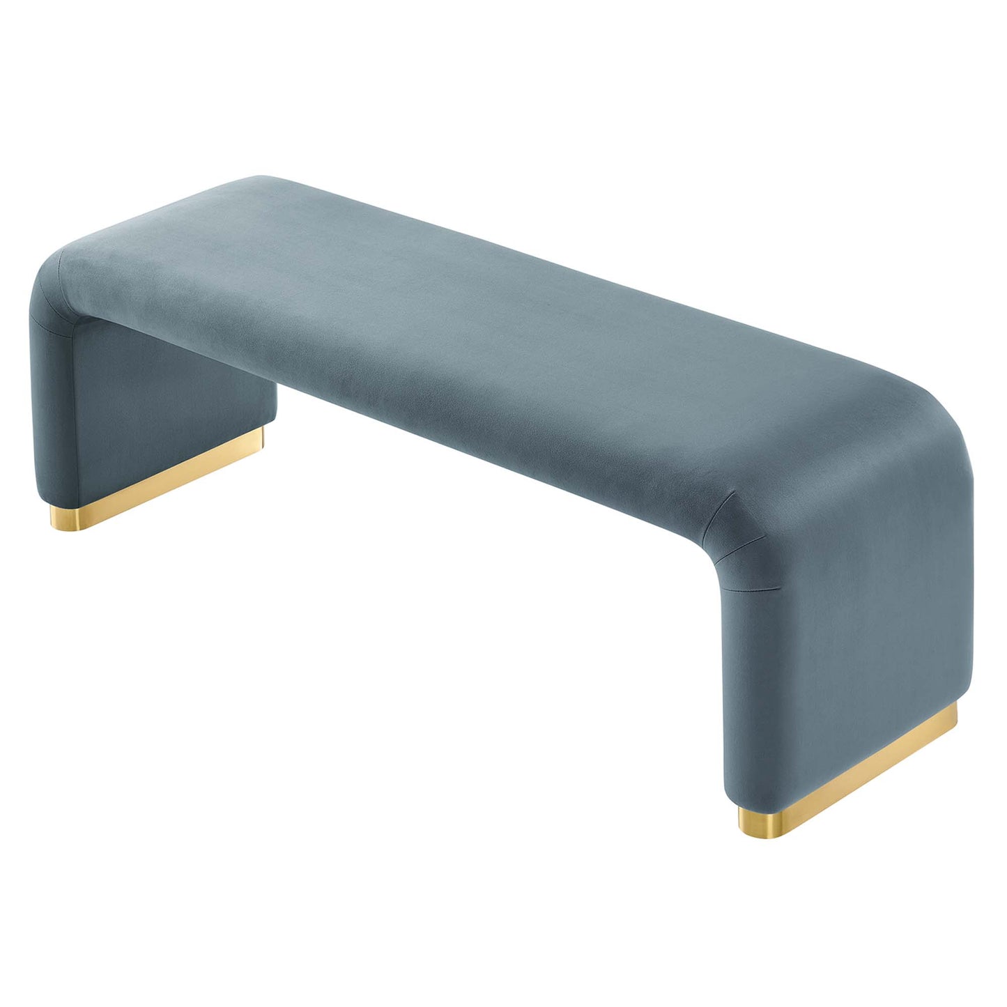 Koda Performance Velvet Waterfall Long Bench