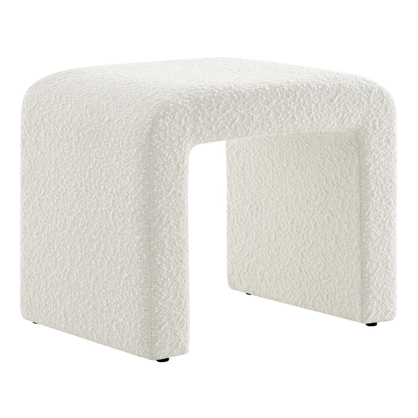 Simba Boucle Fabric Waterfall Stool