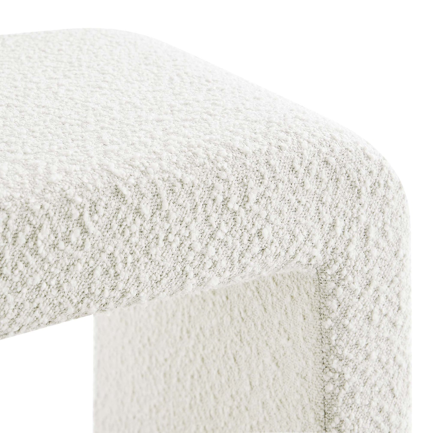 Simba Boucle Fabric Waterfall Stool