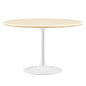 Lippa 48" Round Artificial TravertineDining Table