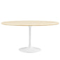 Lippa 60” Oval Artificial TravertineDining Table