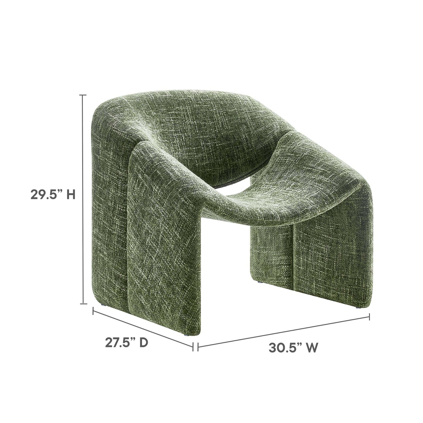 Vivi Chenille Upholstered Accent Chair