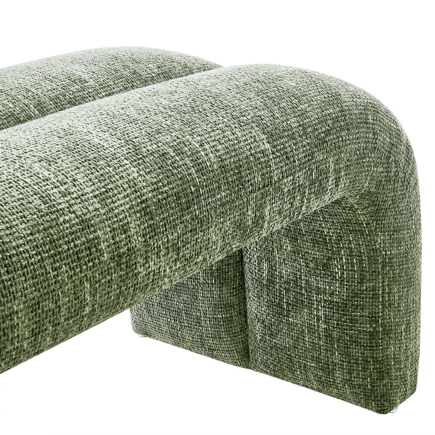 Dax 50.5" Chenille Upholstered Accent Bench