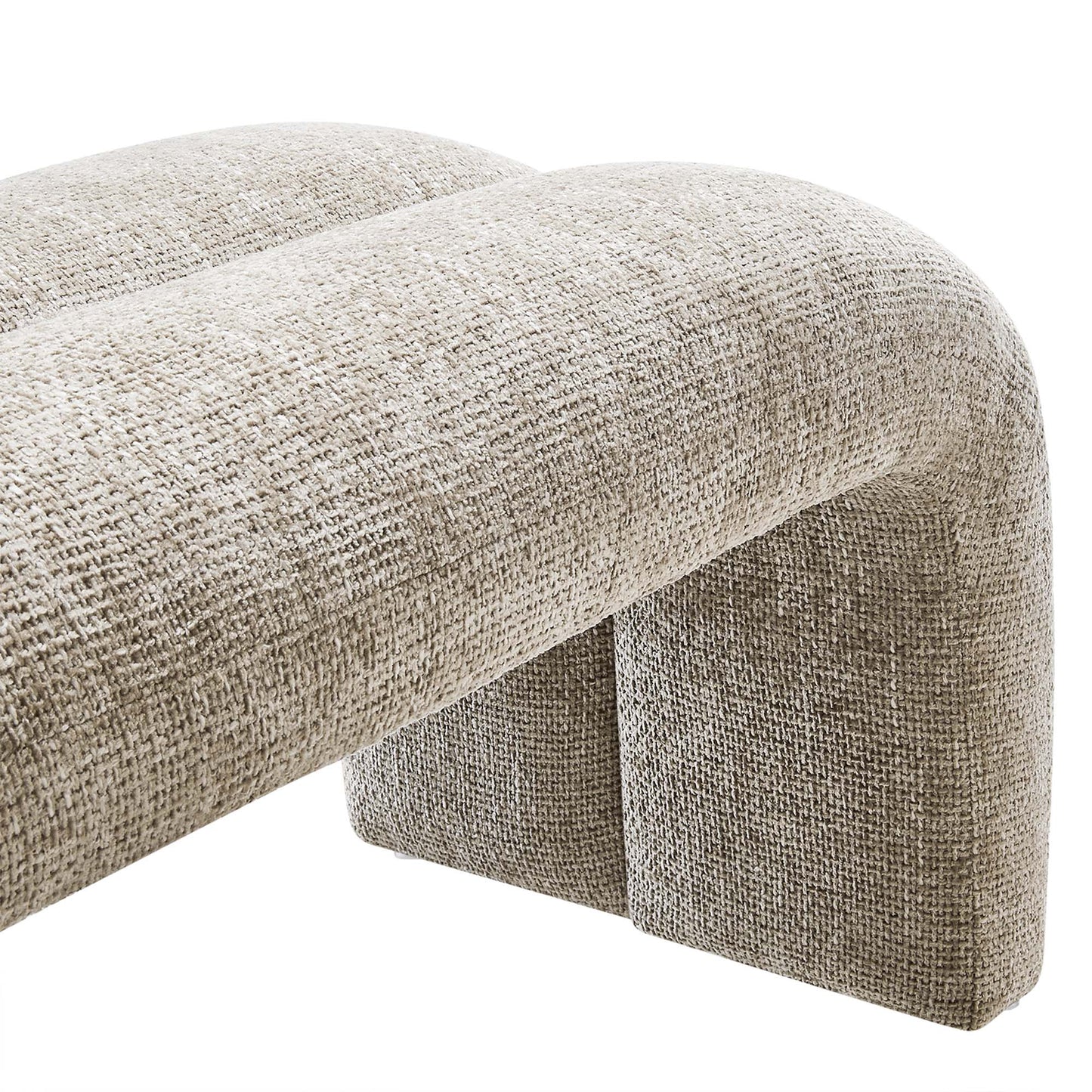 Dax 50.5" Chenille Upholstered Accent Bench