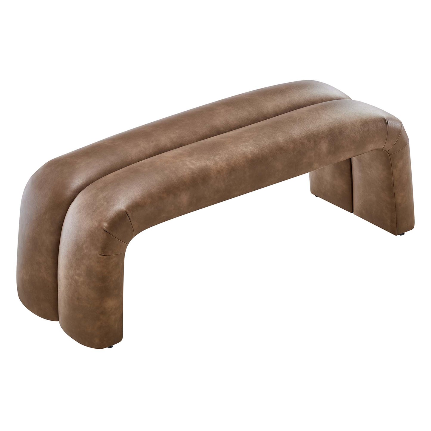 Dax 50.5" Vegan Leather Upholstered Accent Bench