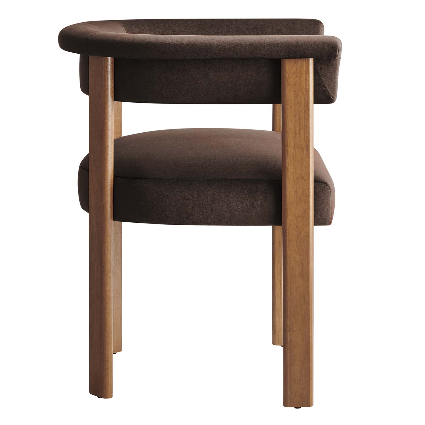 Imogen Performance Velvet Barrel Dining Chairs Set of 2