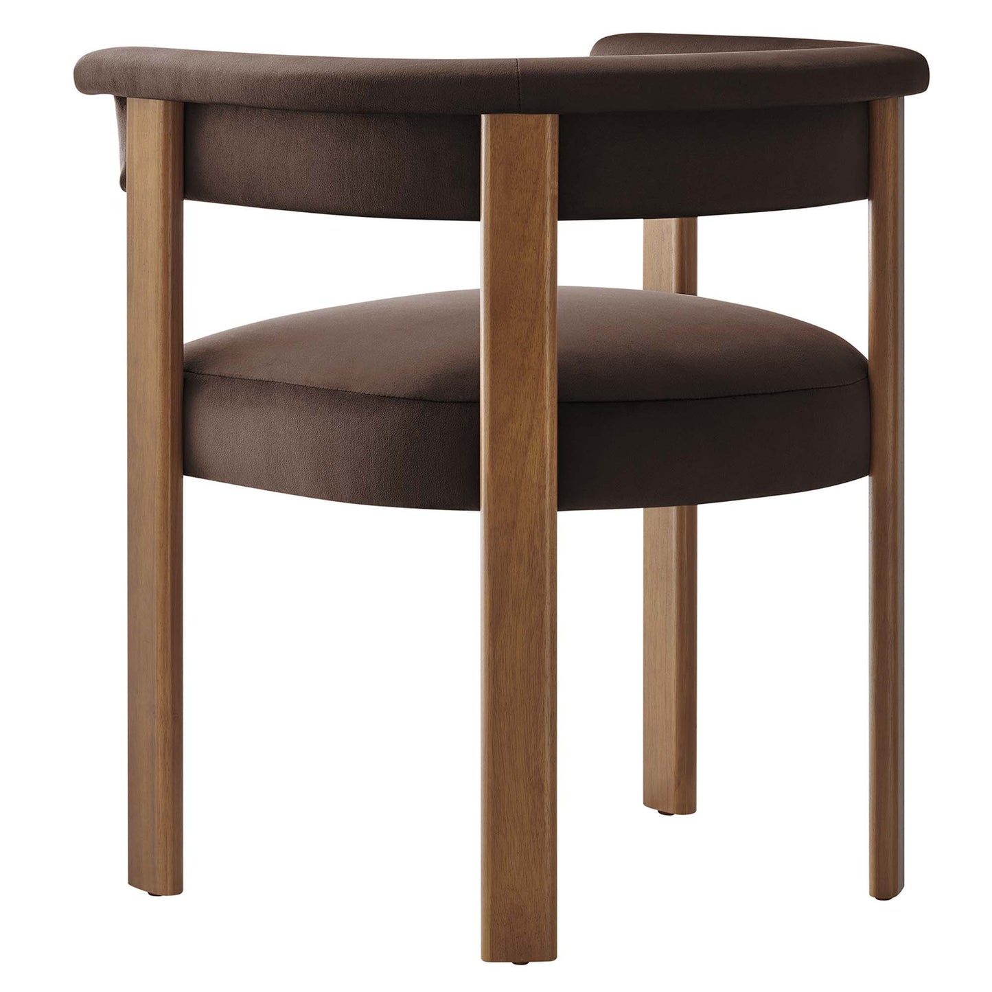 Imogen Performance Velvet Barrel Dining Chairs Set of 2