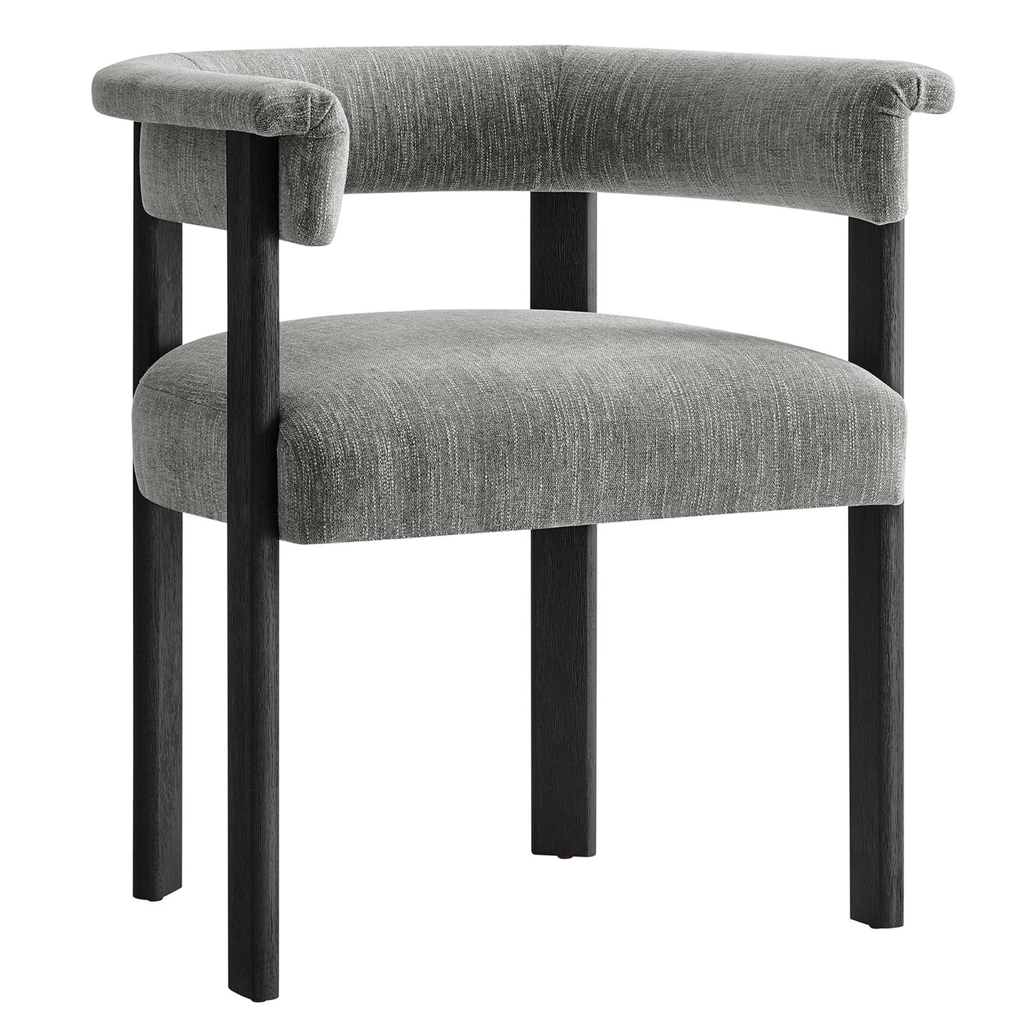 Imogen  Fabric Upholstered Barrel Dining Chairs Set of 2