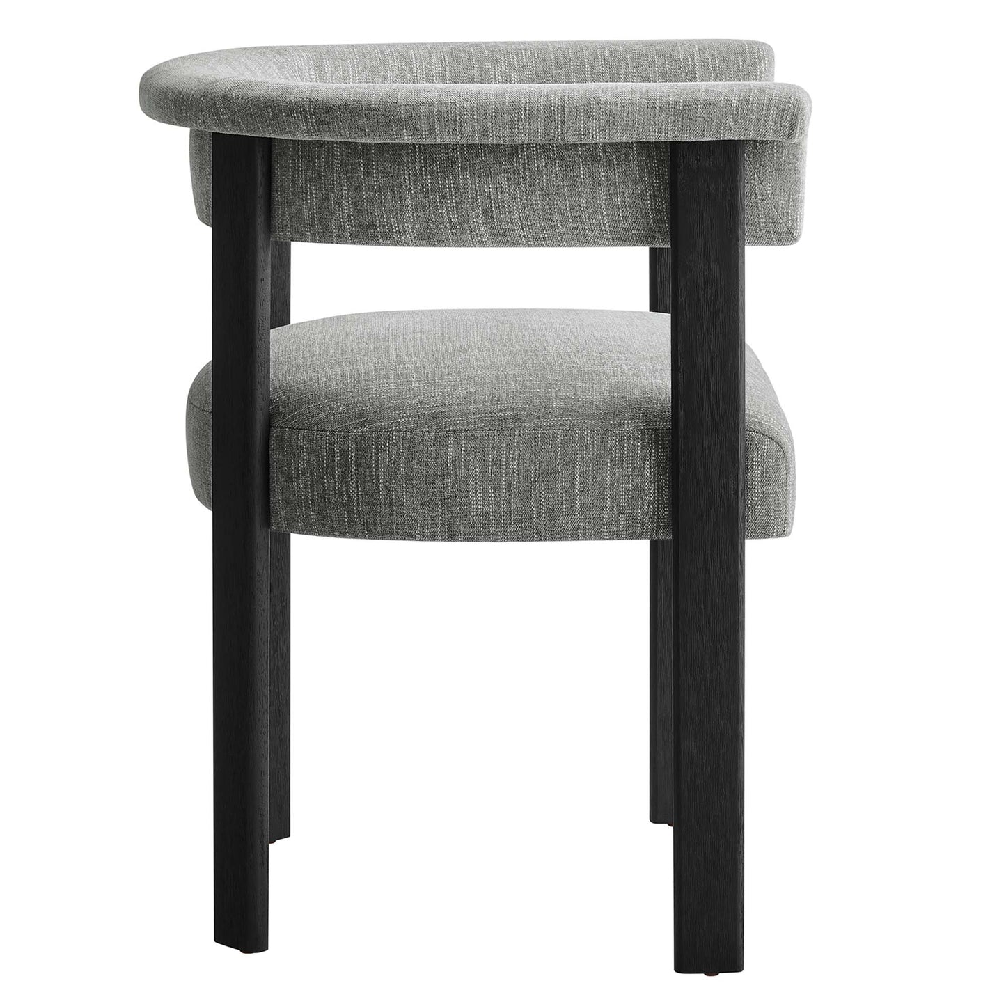 Imogen  Fabric Upholstered Barrel Dining Chairs Set of 2