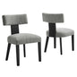 Nalani Fabric Upholstered Dining Chairs Set of 2