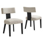 Nalani Fabric Upholstered Dining Chairs Set of 2