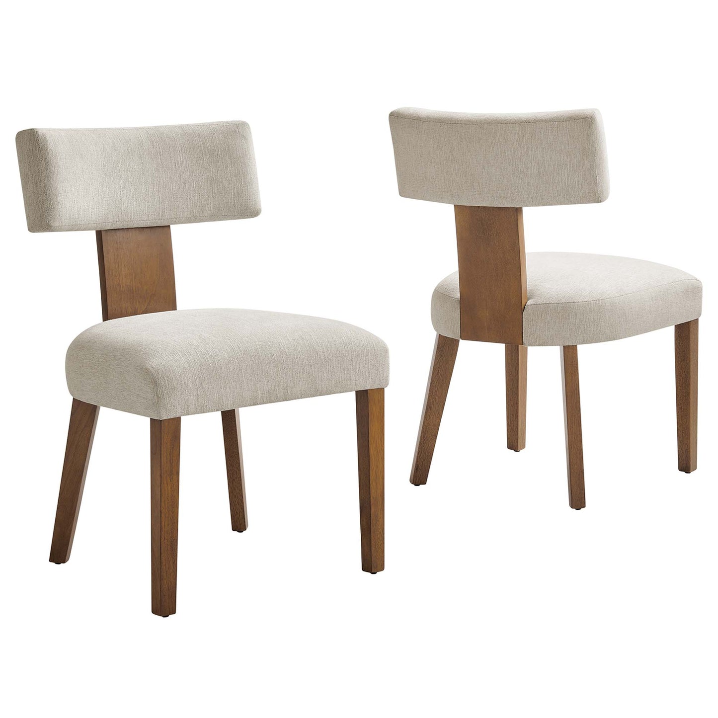 Nalani Fabric Upholstered Dining Chairs Set of 2