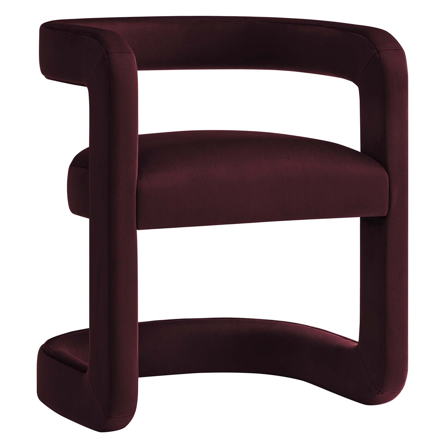 Winslow Performance Velvet Barrel Accent Chair