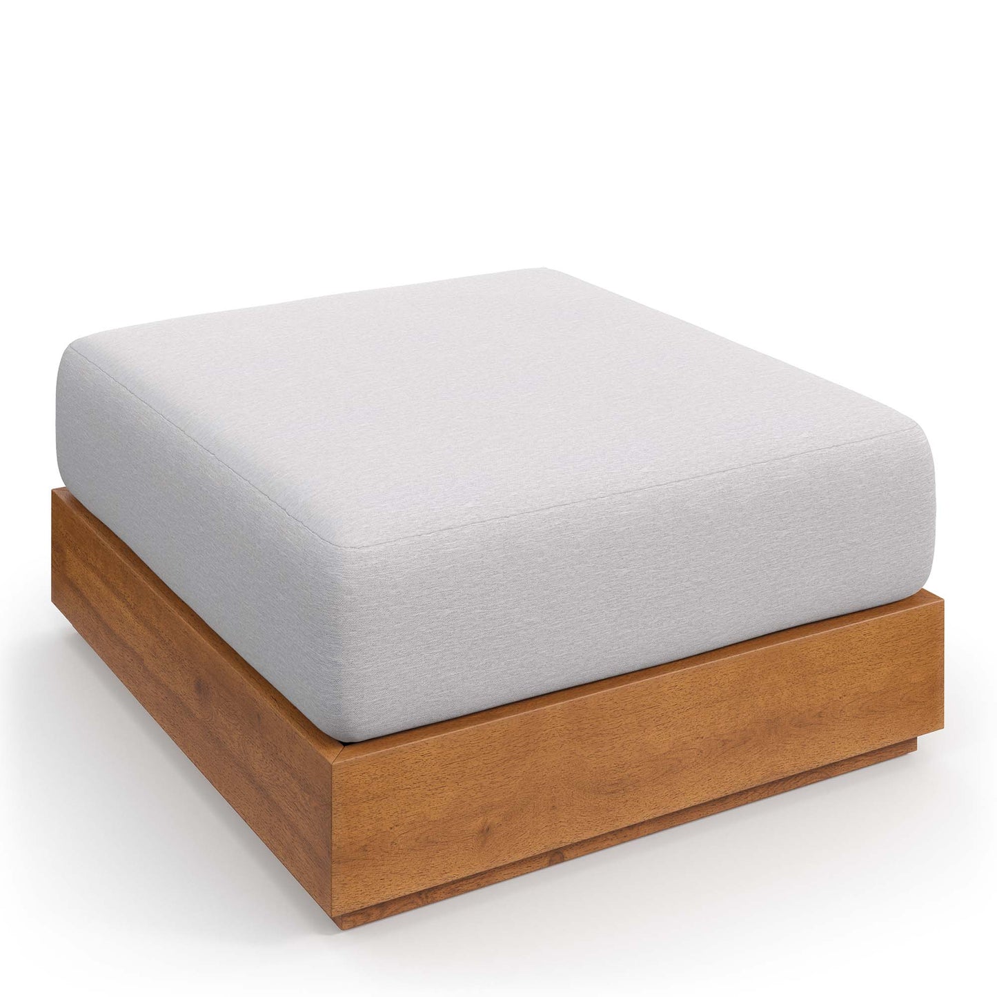 Tahoe Outdoor Patio Acacia Wood Ottoman