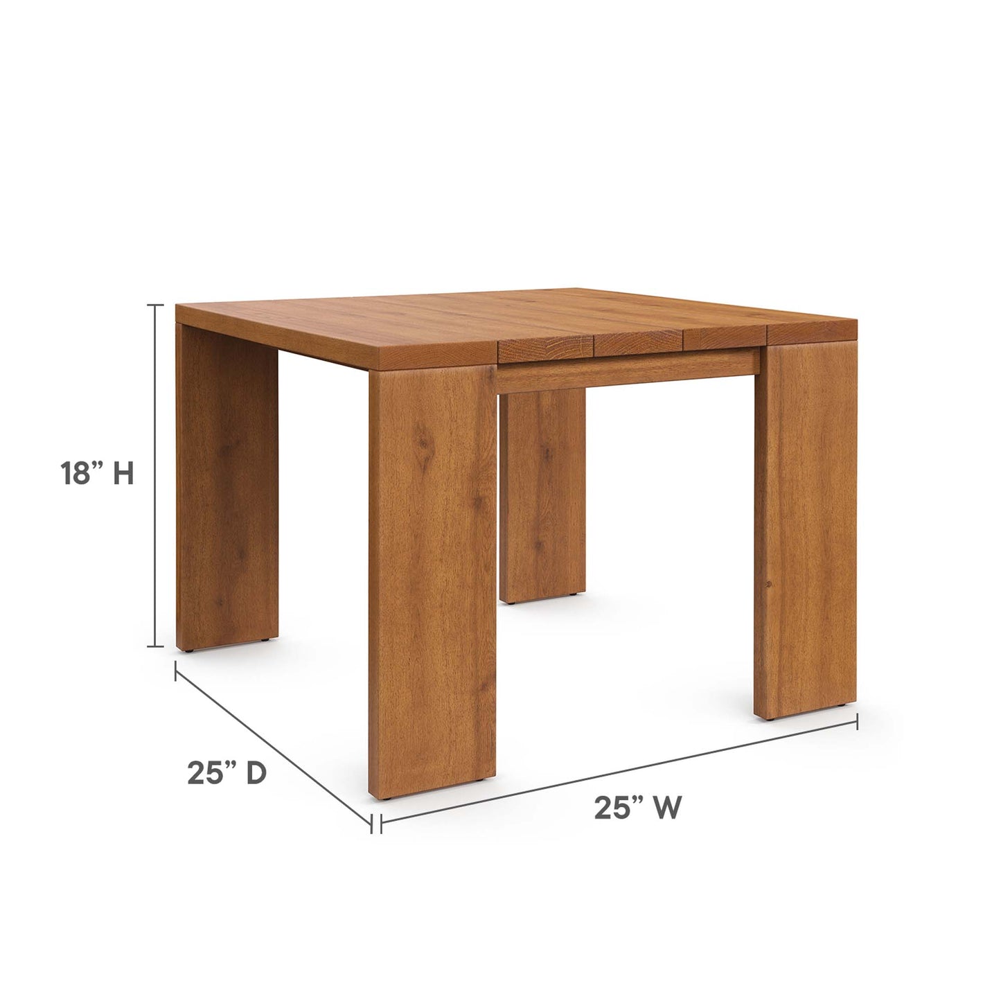 Table d'appoint d'extérieur en bois d'acacia Tahoe par Modway