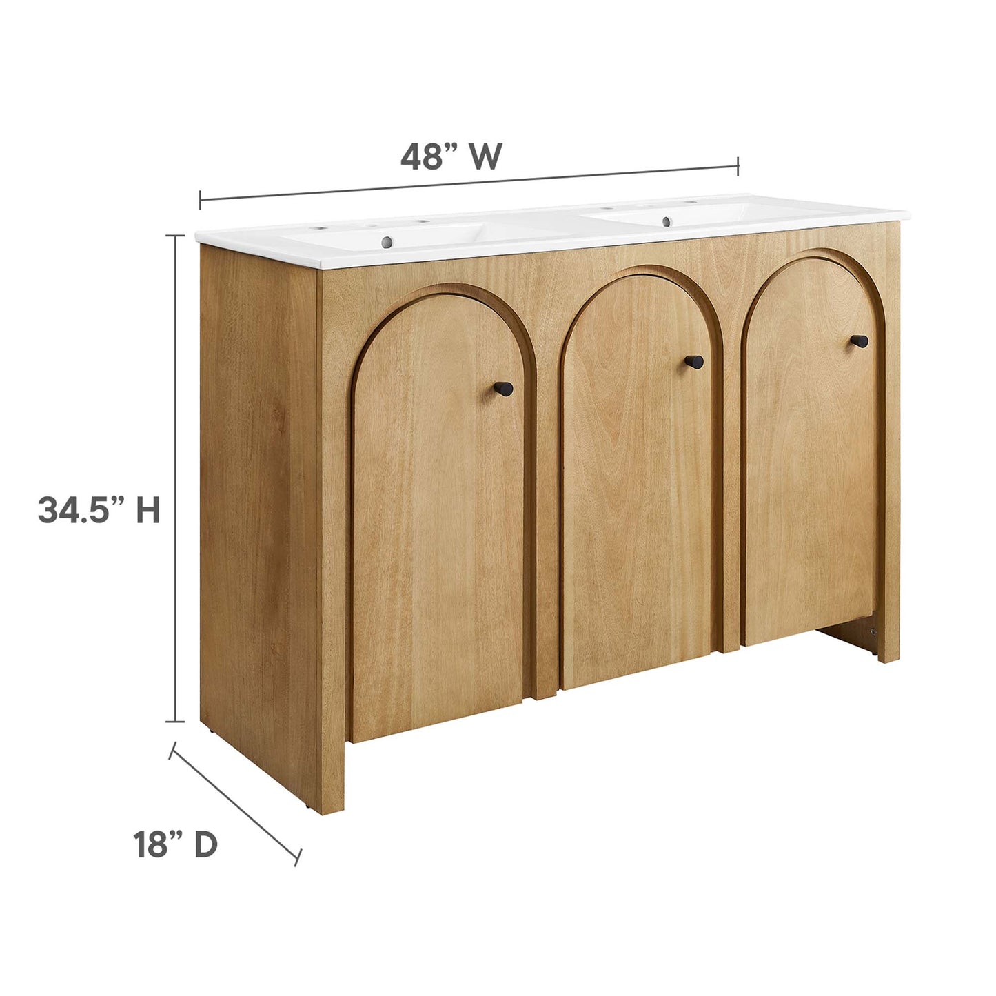 Appia 48" Double Sink Bathroom Vanity