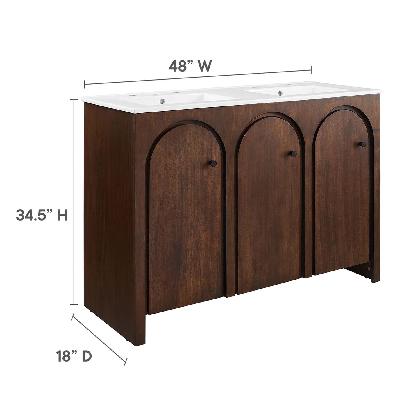 Appia 48" Double Sink Bathroom Vanity