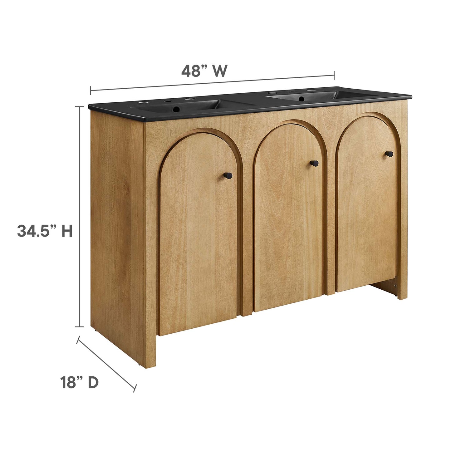 Appia 48" Double Sink Bathroom Vanity