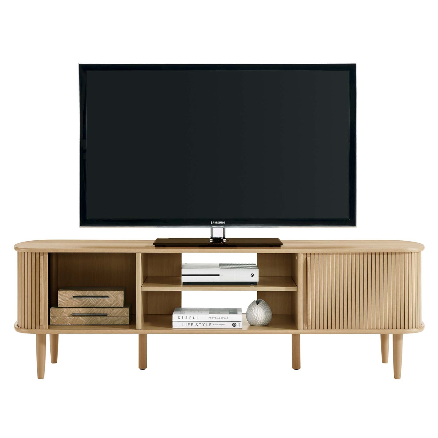 Contour 63" Wood TV Stand