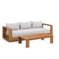 Tahoe 2-Piece Outdoor Patio Acacia Wood Sofa and Coffee Table Set