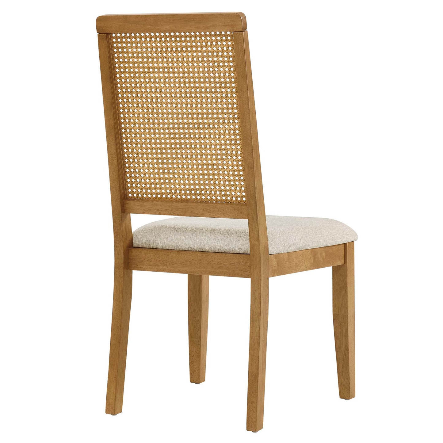 Arlo Faux Rattan and Wood Dining Side Chairs Set of 2