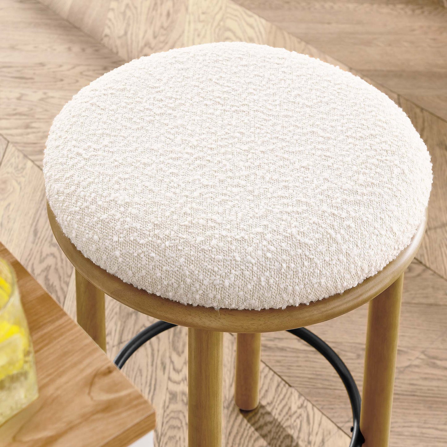 Fable Boucle Fabric Counter Stools Set of 2