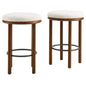 Fable Boucle Fabric Counter Stools Set of 2