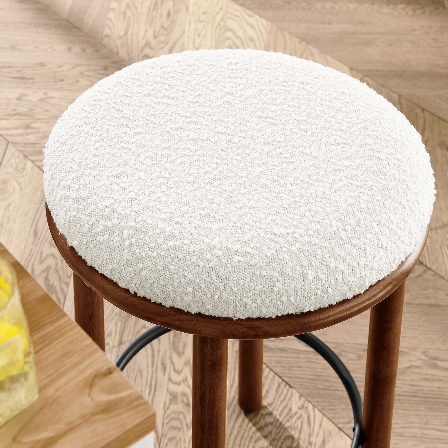 Fable Boucle Fabric Counter Stools Set of 2