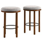 Fable Boucle Fabric Counter Stools Set of 2