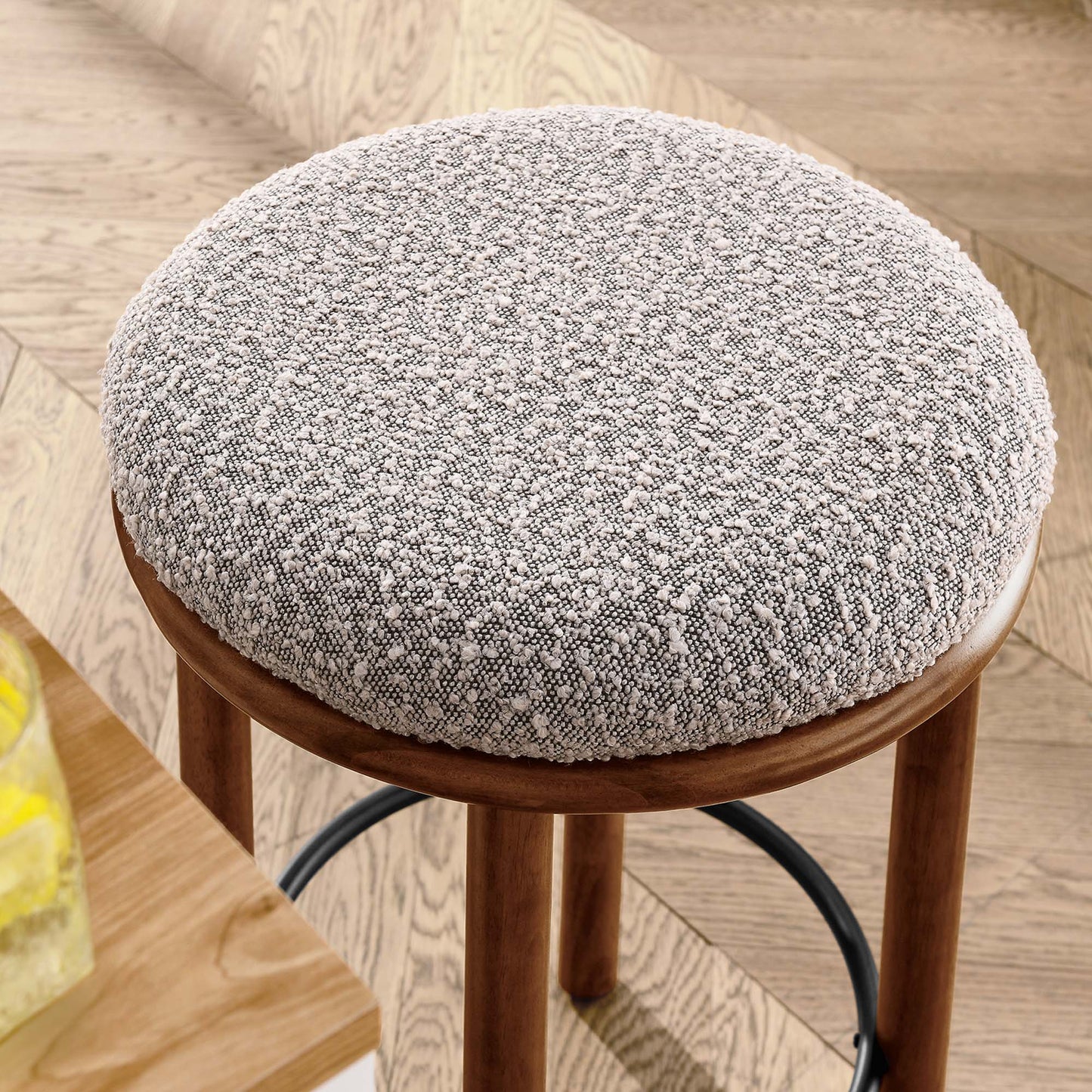 Fable Boucle Fabric Counter Stools Set of 2