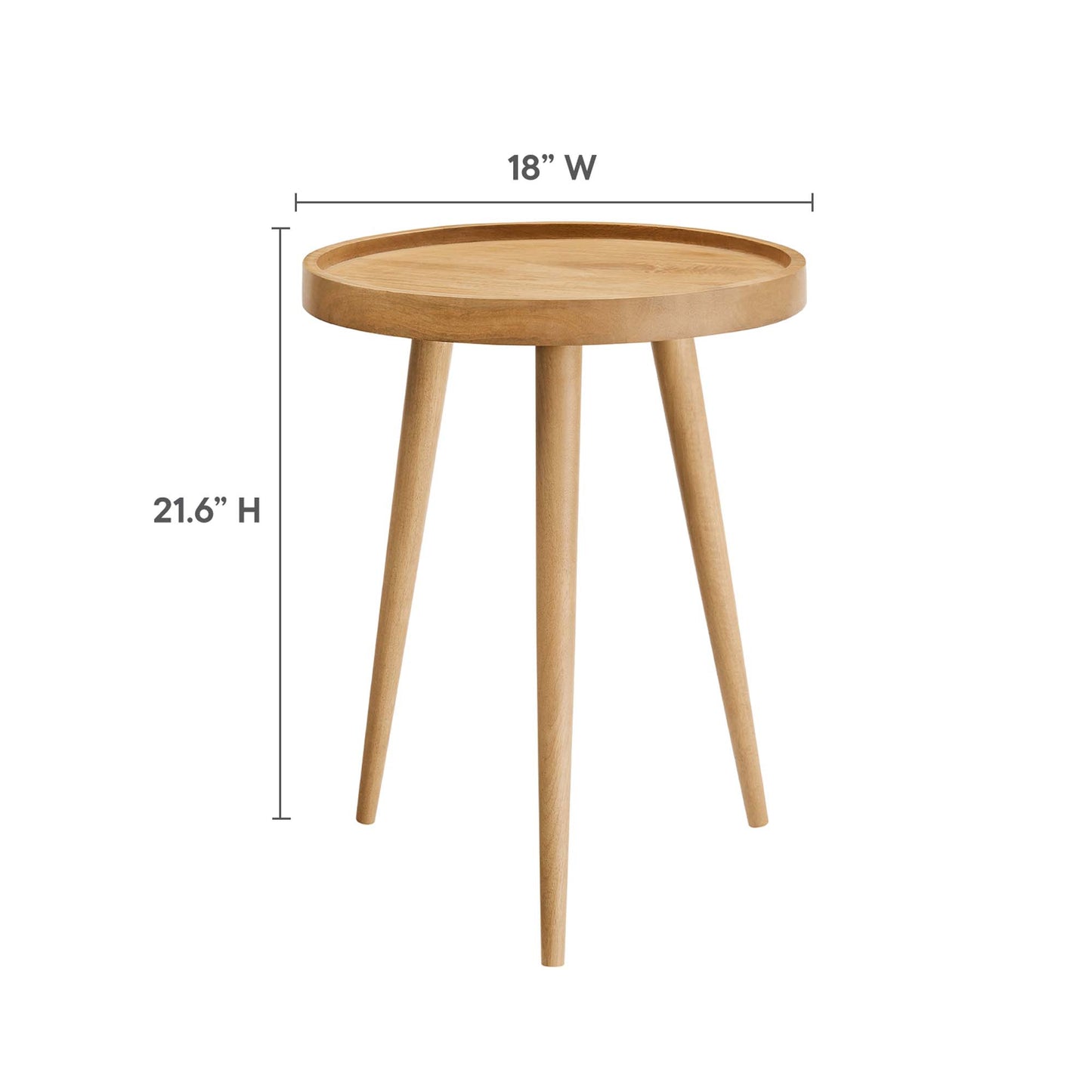 Chiro Round Wood Side Table