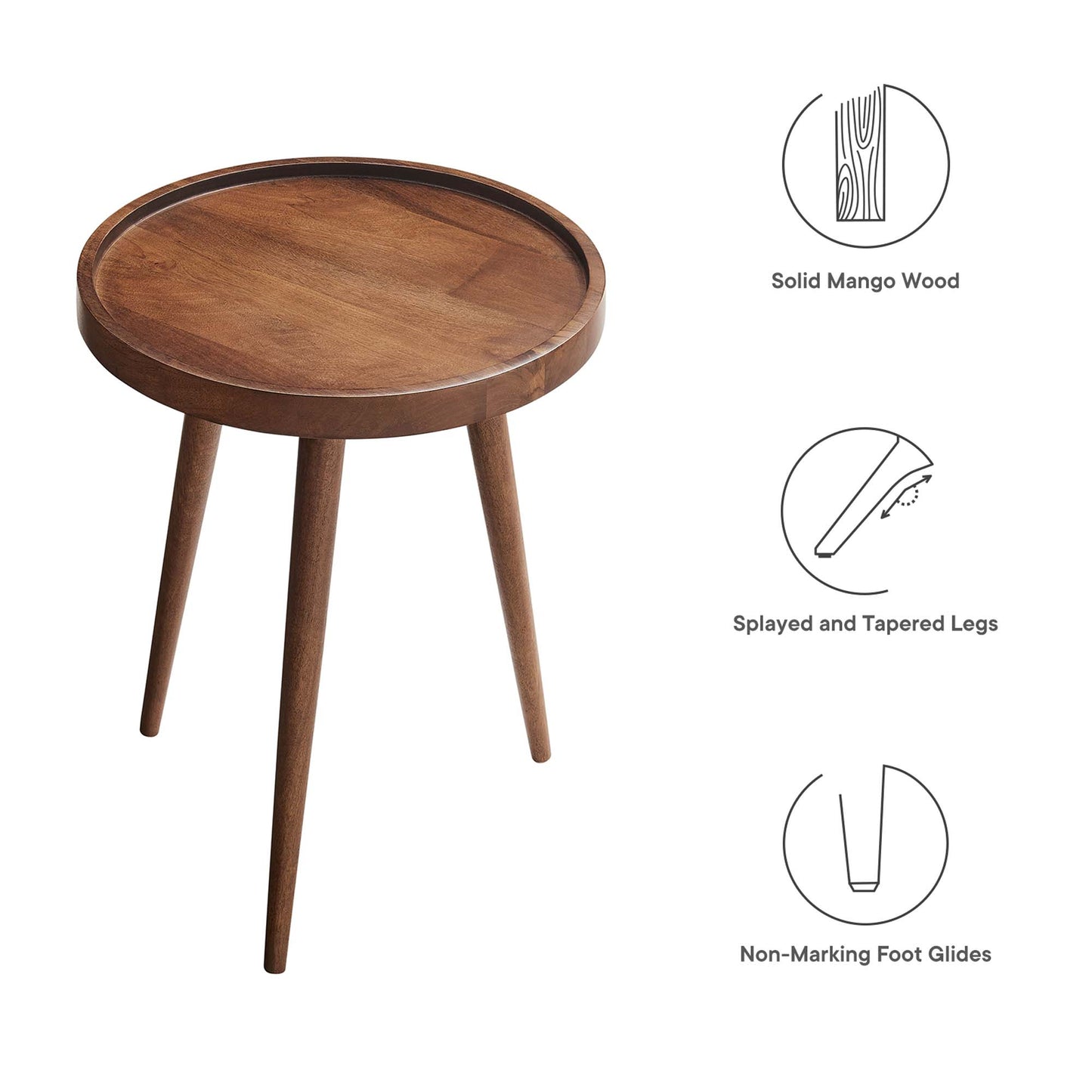 Chiro Round Wood Side Table