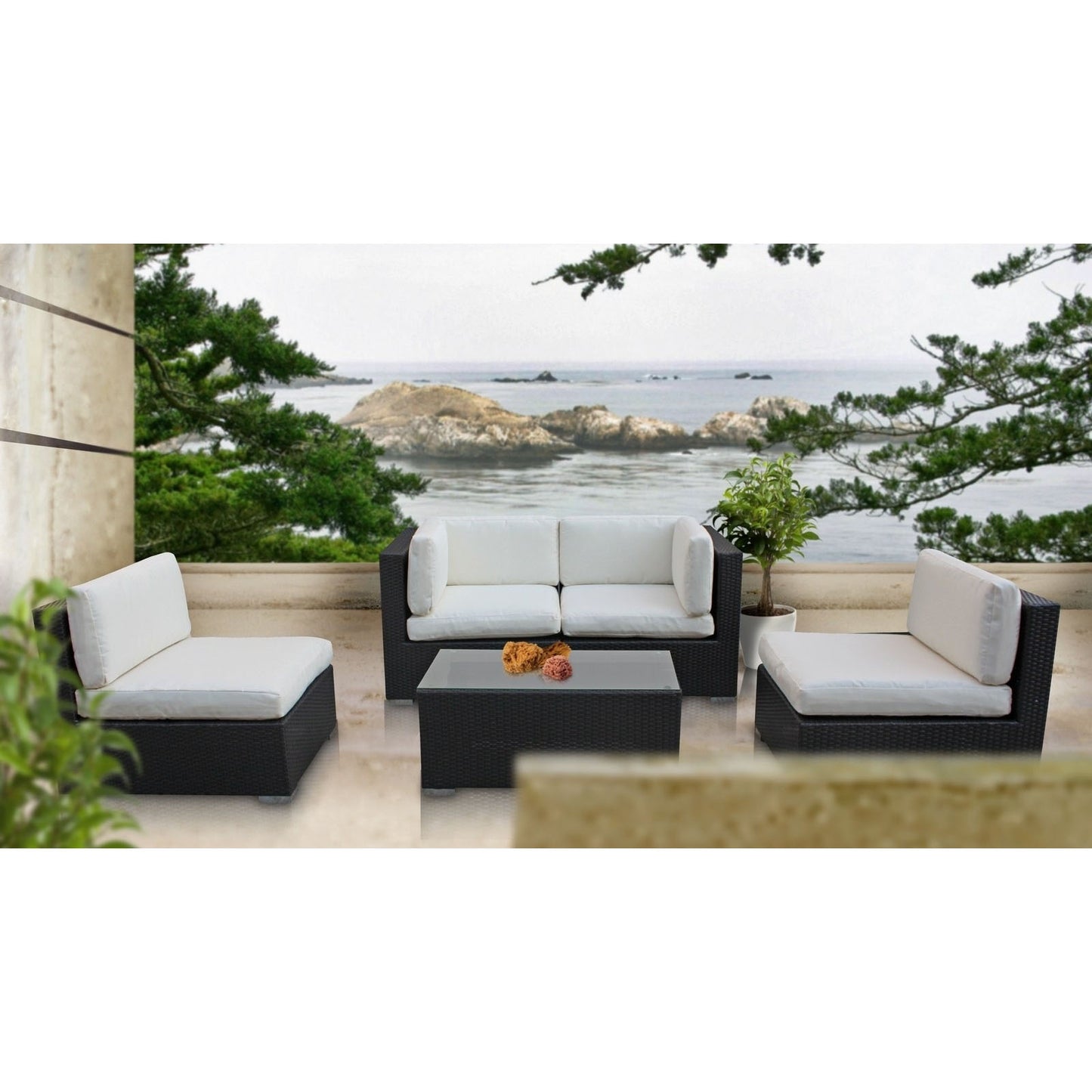 Camfora 5 Piece Outdoor Patio Sectional Set