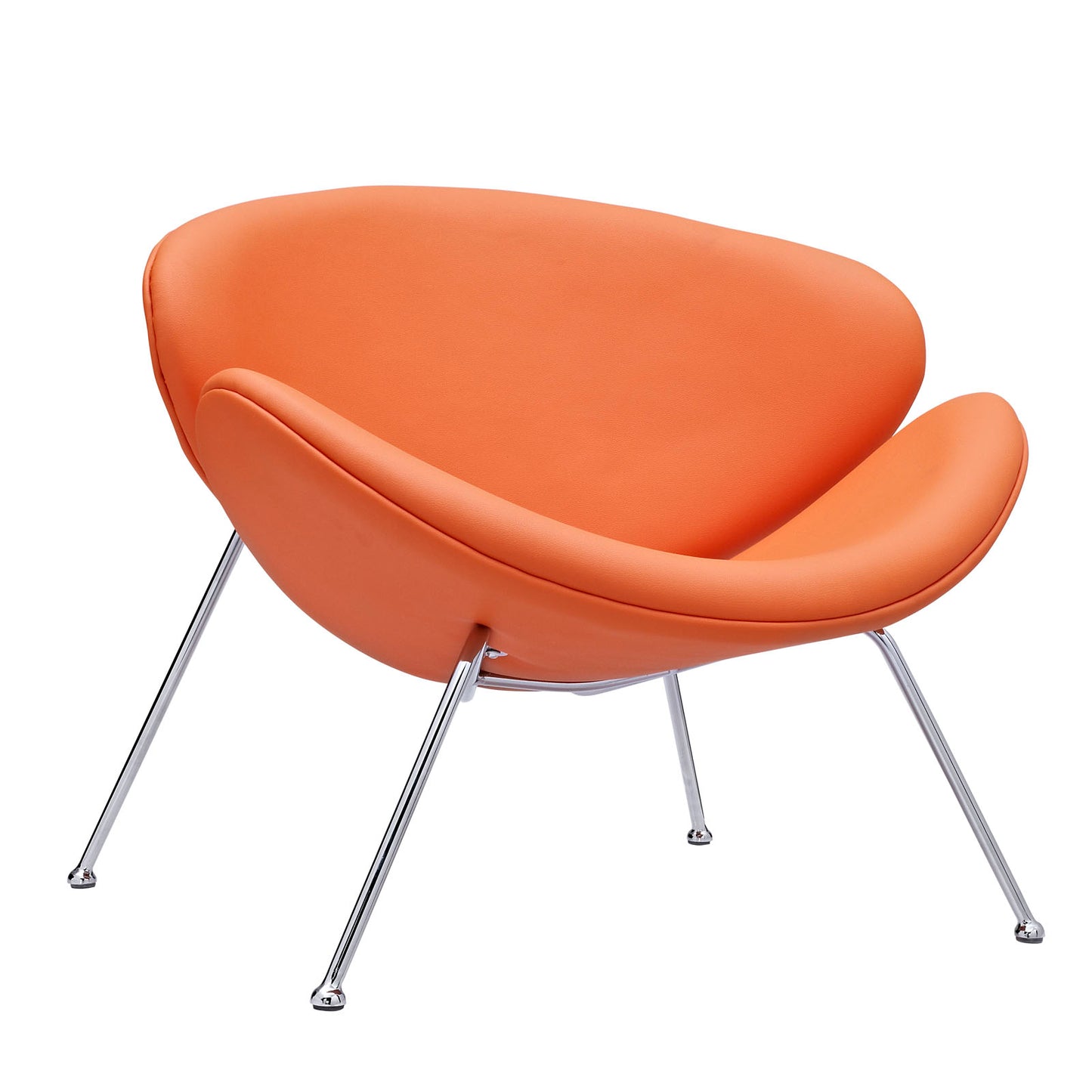 Nutshell Upholstered Vinyl Lounge Chair