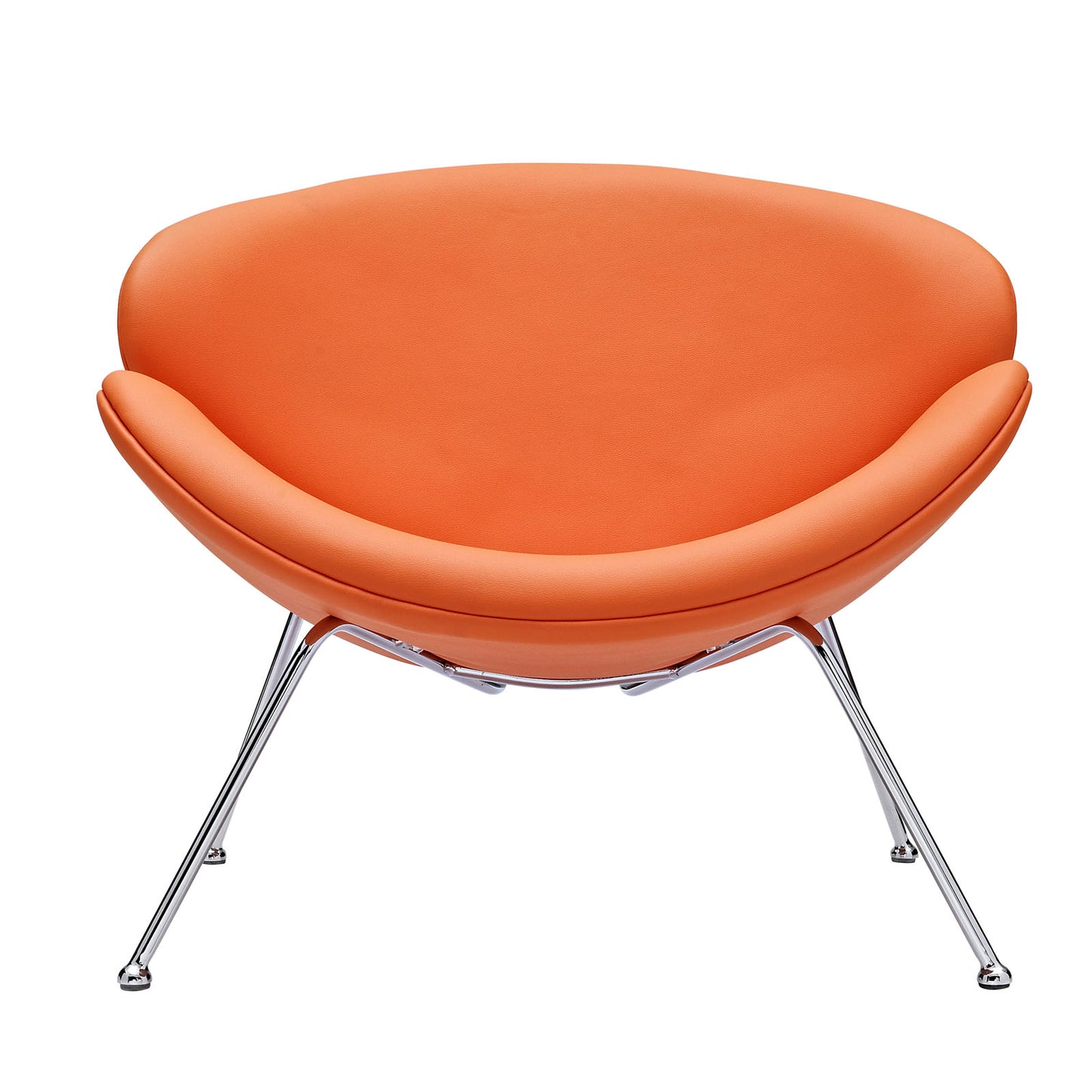 Nutshell Upholstered Vinyl Lounge Chair