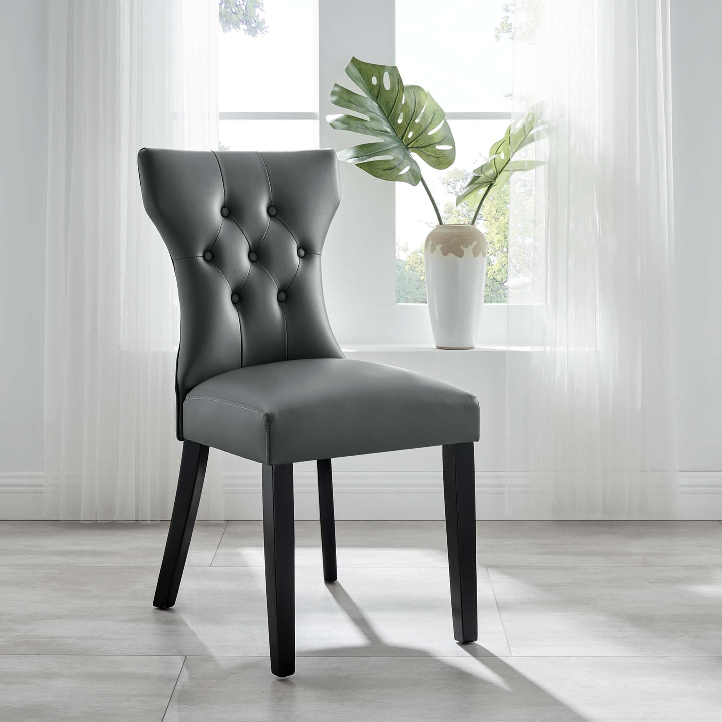 Silhouette Dining Vinyl Side Chair