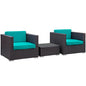 Burrow 3 Piece Outdoor Patio Sofa Set